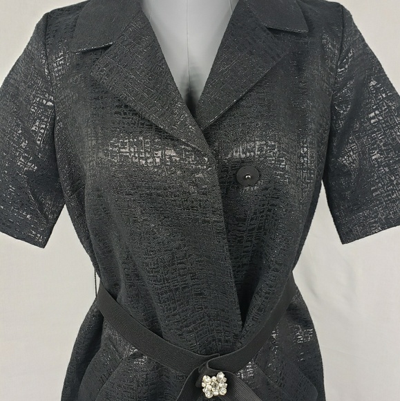 Simply Vera Vera Wang Jackets & Blazers - SimplyVera Wang Brocade Short Sleeve Trench Coat